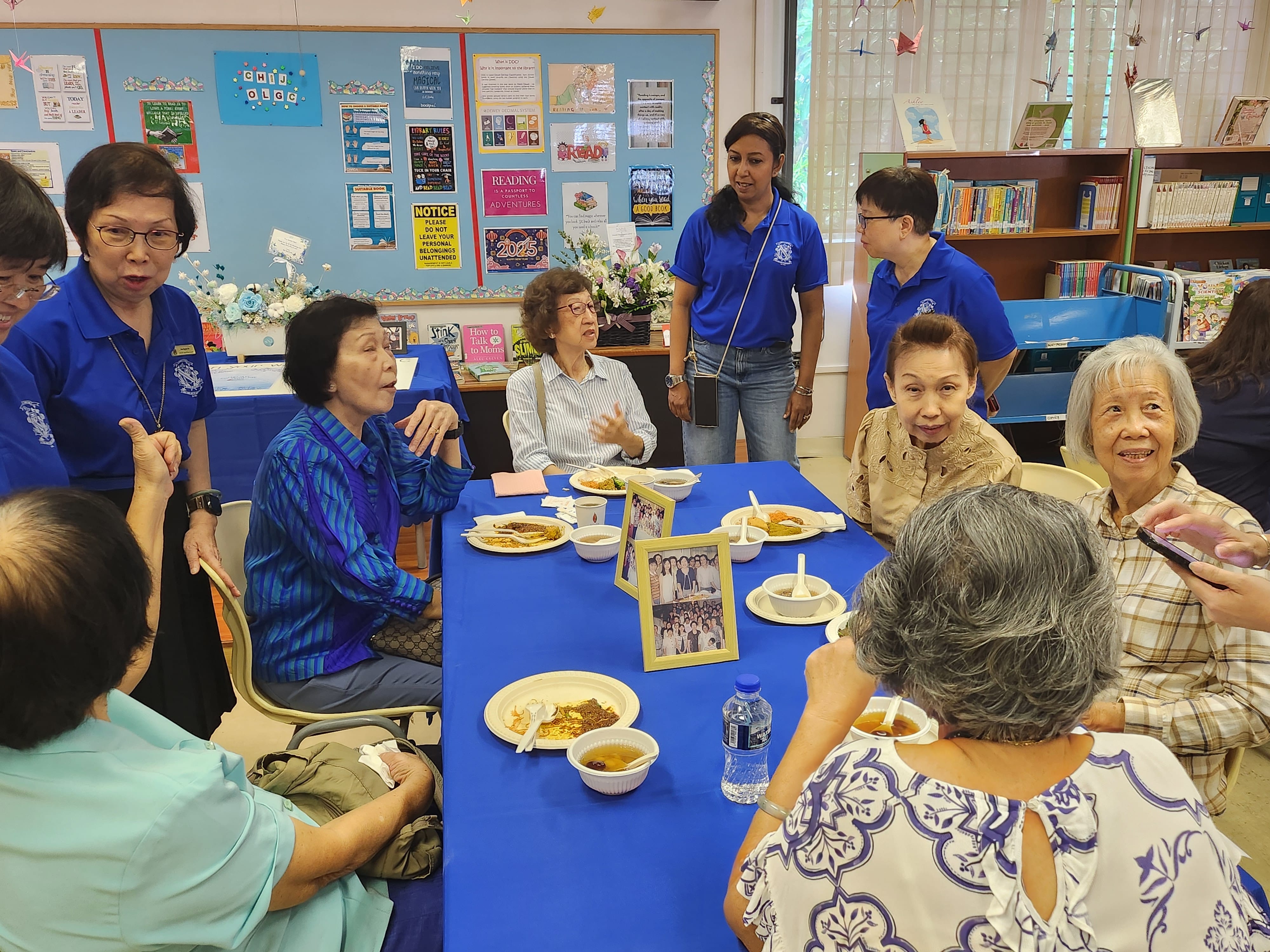 Tea with ex teachers and OLGC staff